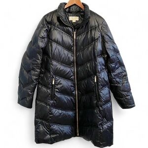 Michael Kors Women's Hooded Quilted
Down Parka Long Coat